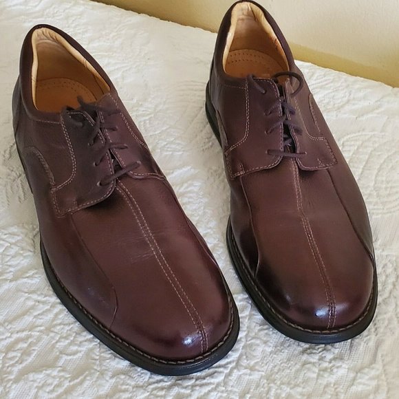Jos A Bank men\'s lace up brown‎ leather Oxford shoes. Size 12D Jos A Bank, Brown Leather Men main image 3